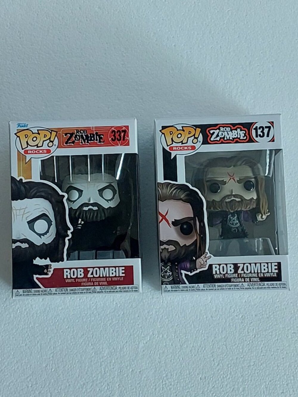 Funko Pop Rob Zombie #137, #337 Bundle